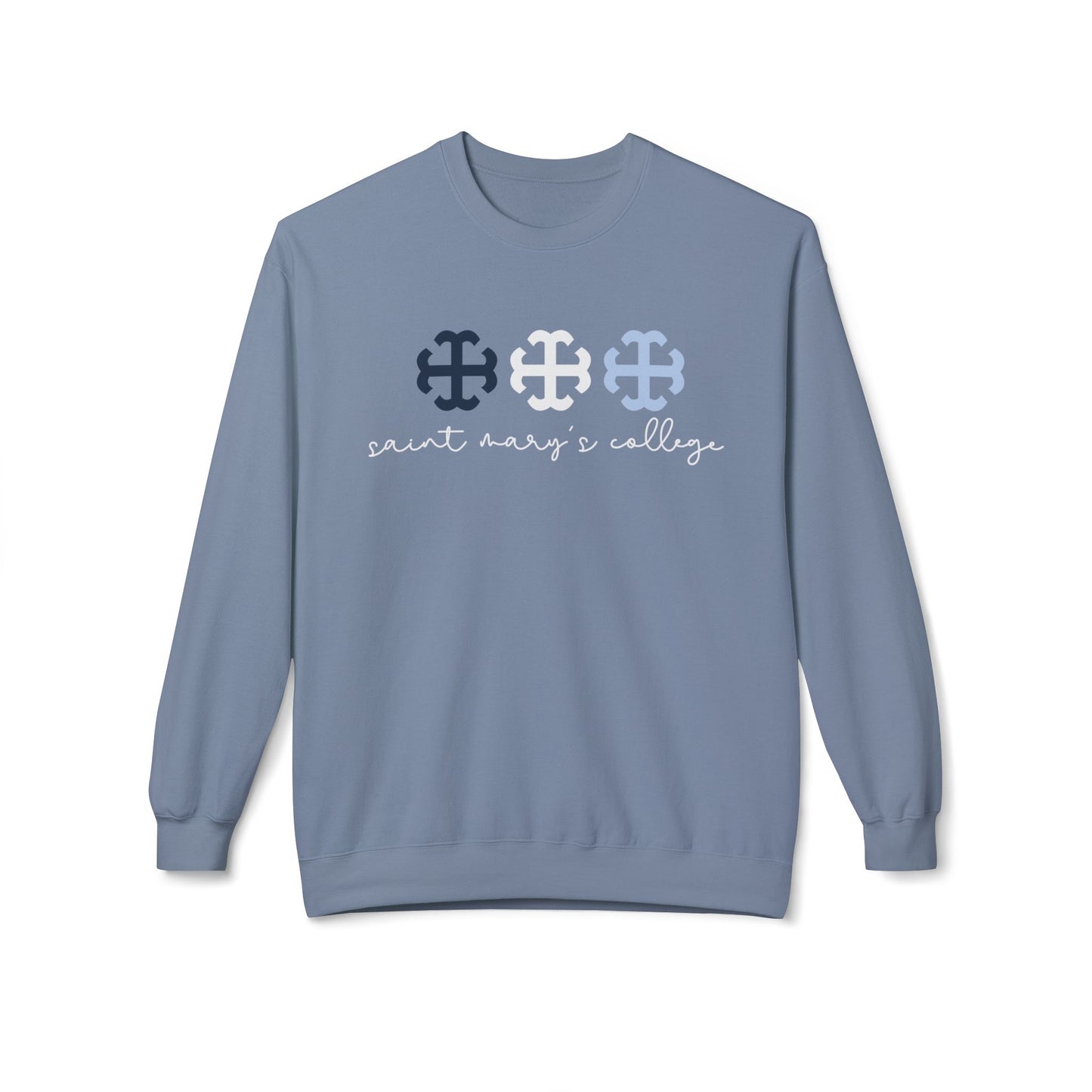 Saint Mary's College French Cross Crewneck | Belles | 1844 | Better in Blue Co.