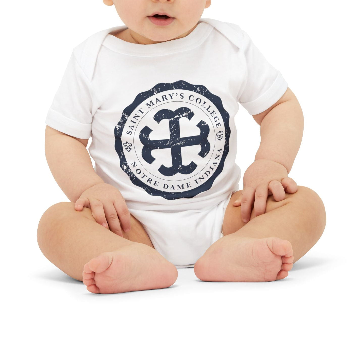 Saint Mary's College Infant Onesie No. 4 | French Cross | Baby | Better in Blue Co.