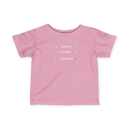 Saint Mary's College Friendship Bracelet Infant Fine Jersey Tee| Belles Blue | Smick | Better in Blue Co.