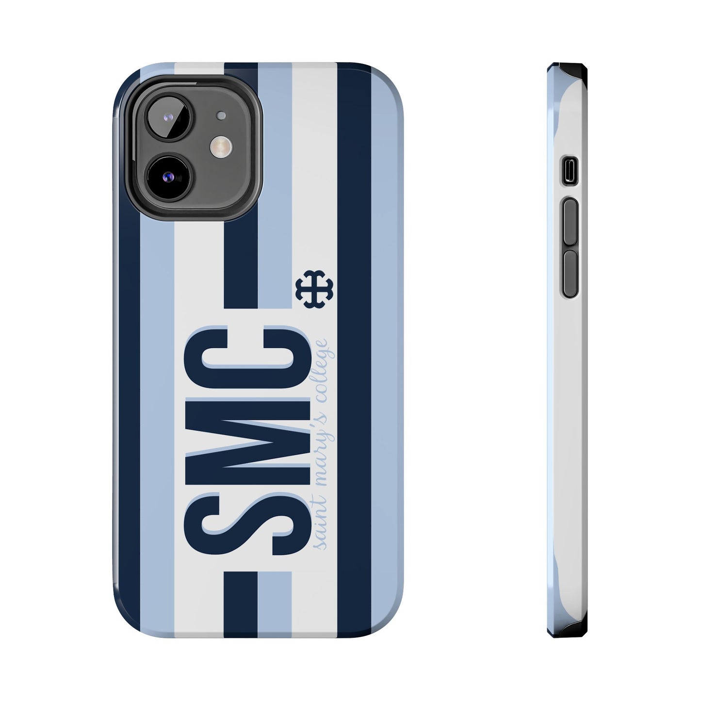 Saint Mary's College Phone Case SMC Navy/Belles Blue/White French Cross | Better in Blue Co.