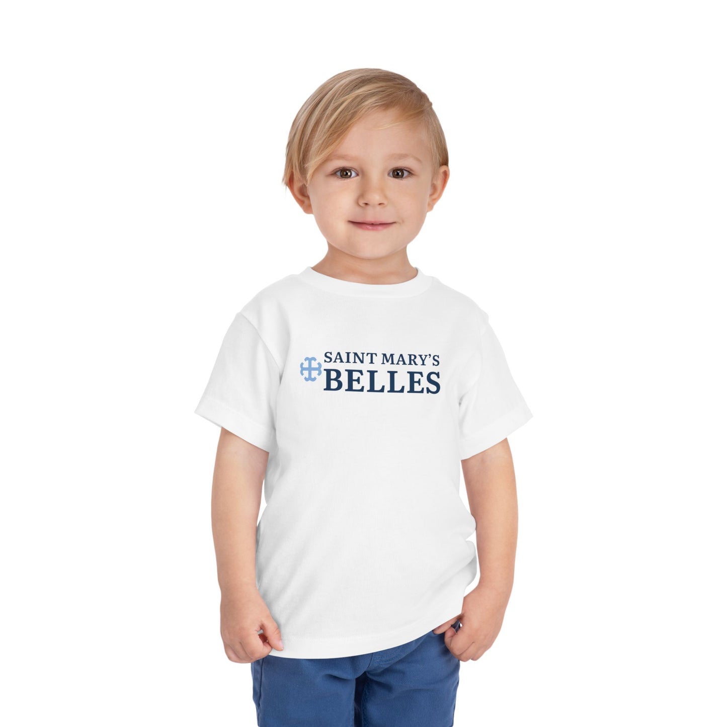 Matching Toddler Saint Mary's College Belles Short Sleeve Tee | French Cross | Smick | Notre Dame, IN