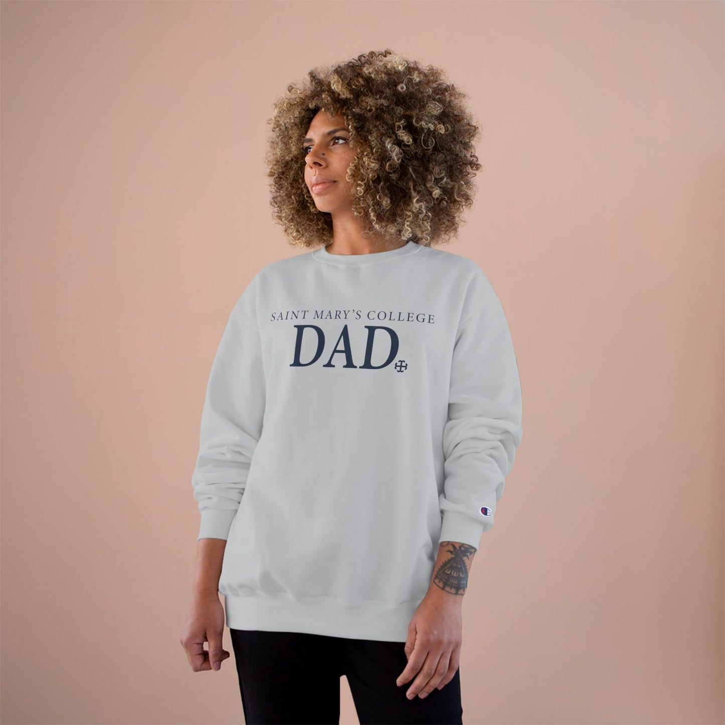 Saint Mary's College Dad Crewneck | French Cross | Belles | Notre Dame, IN