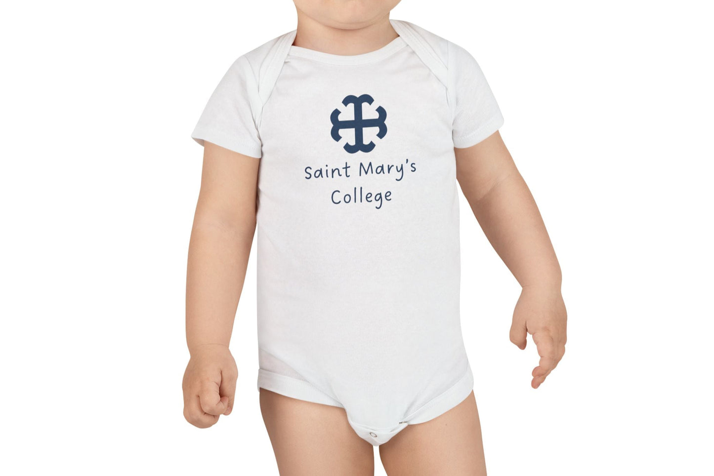 Saint Mary's College Baby Onesie | French Cross | Better in Blue Co.