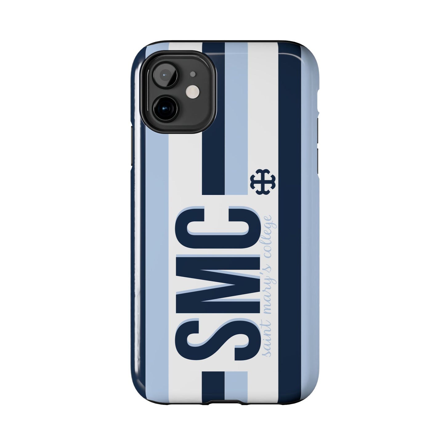Saint Mary's College Phone Case SMC Navy/Belles Blue/White French Cross | Better in Blue Co.