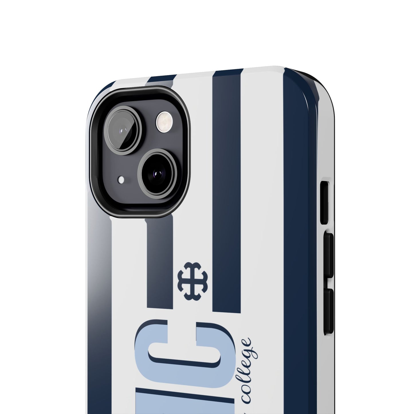 Saint Mary's College Navy Blue Striped Phone Case | French Cross | Better in Blue Co.