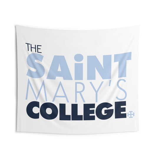 Saint Mary's College "The Saint Mary's College" with French Cross Tapestry | Better in Blue Co.