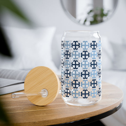 Saint Mary's College French Cross Glass with Straw | Smick | Belles |