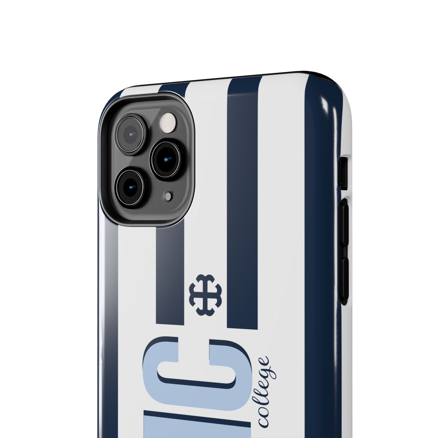 Saint Mary's College Navy Blue Striped Phone Case | French Cross | Better in Blue Co.