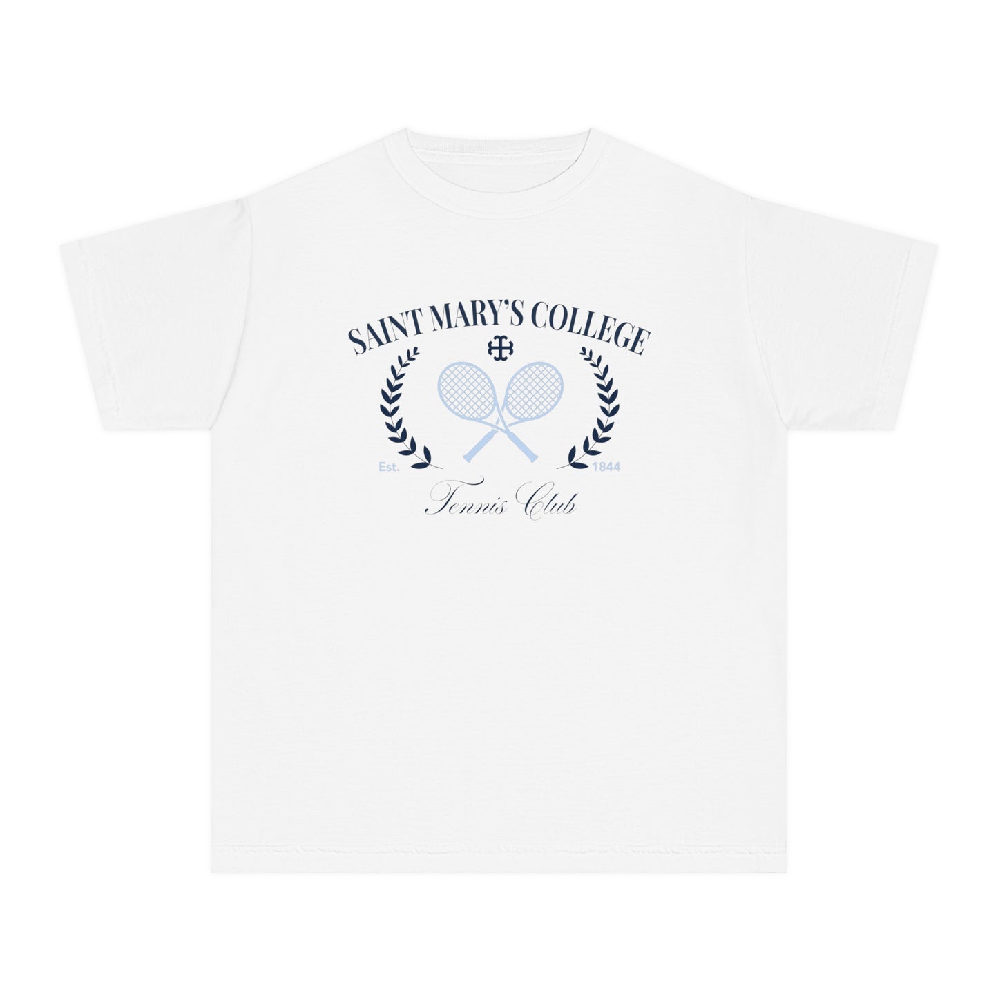 Saint Mary's College Tennis Club T-Shirt | Youth Tee | French Cross | Better in Blue Co.