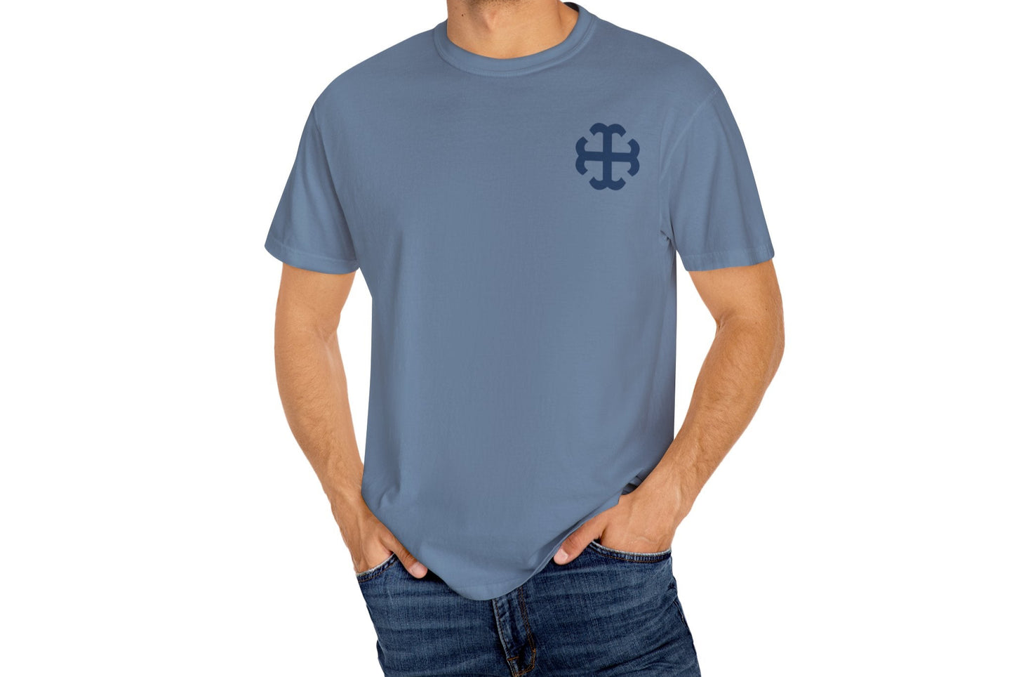 Saint Mary's College French Cross Tee | Smick | Belles Blue