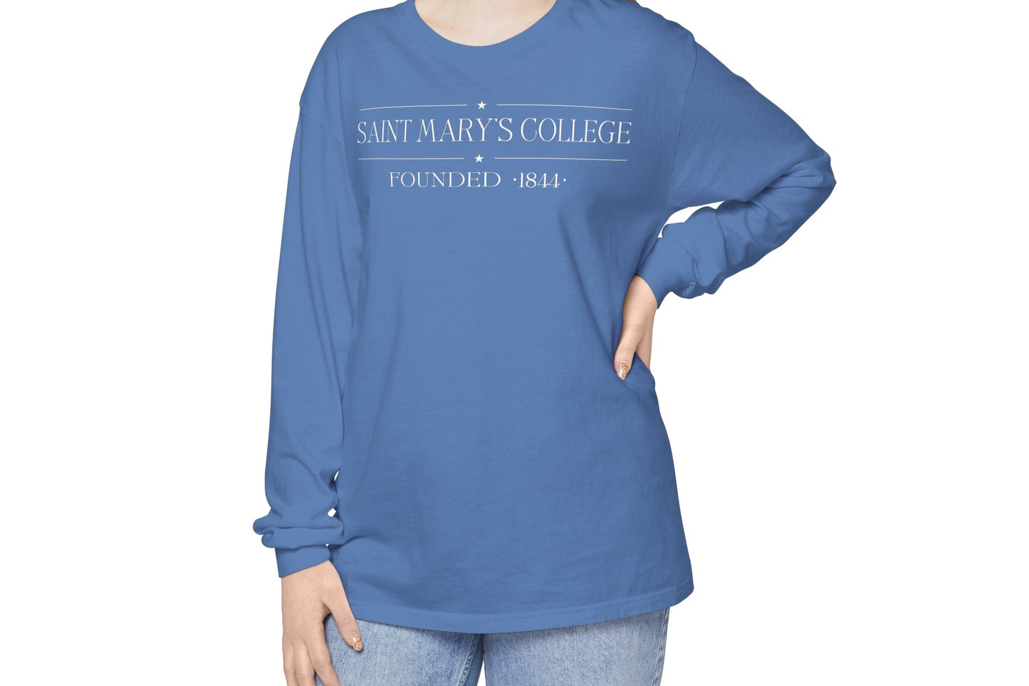 Saint Mary's College "Gilmore Girls Inspired" Long Sleeve | Founded 1844 | Belles | Better in Blue Co.