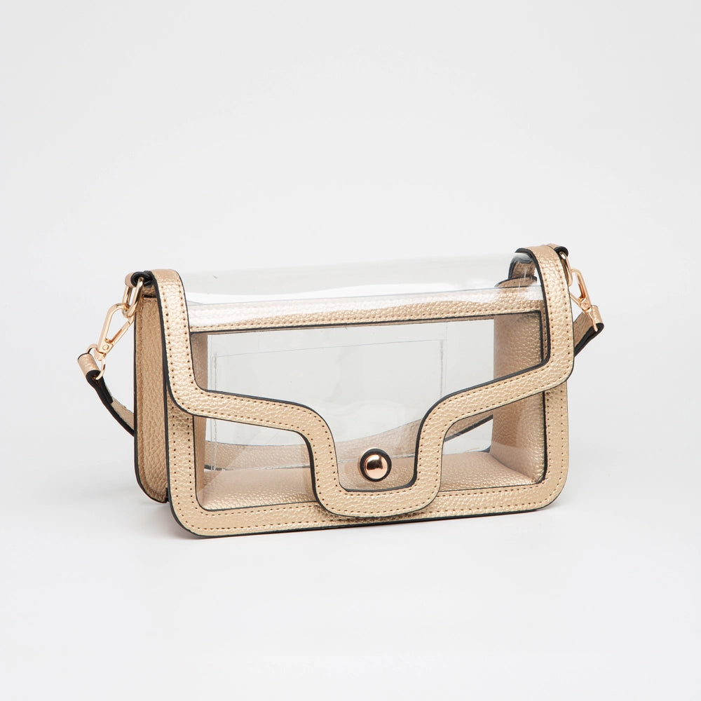 Better in Blue Co. Clear Envelope Shoulder Bag for Stadium | Game Day | Notre Dame | Belles | Saint Mary's College