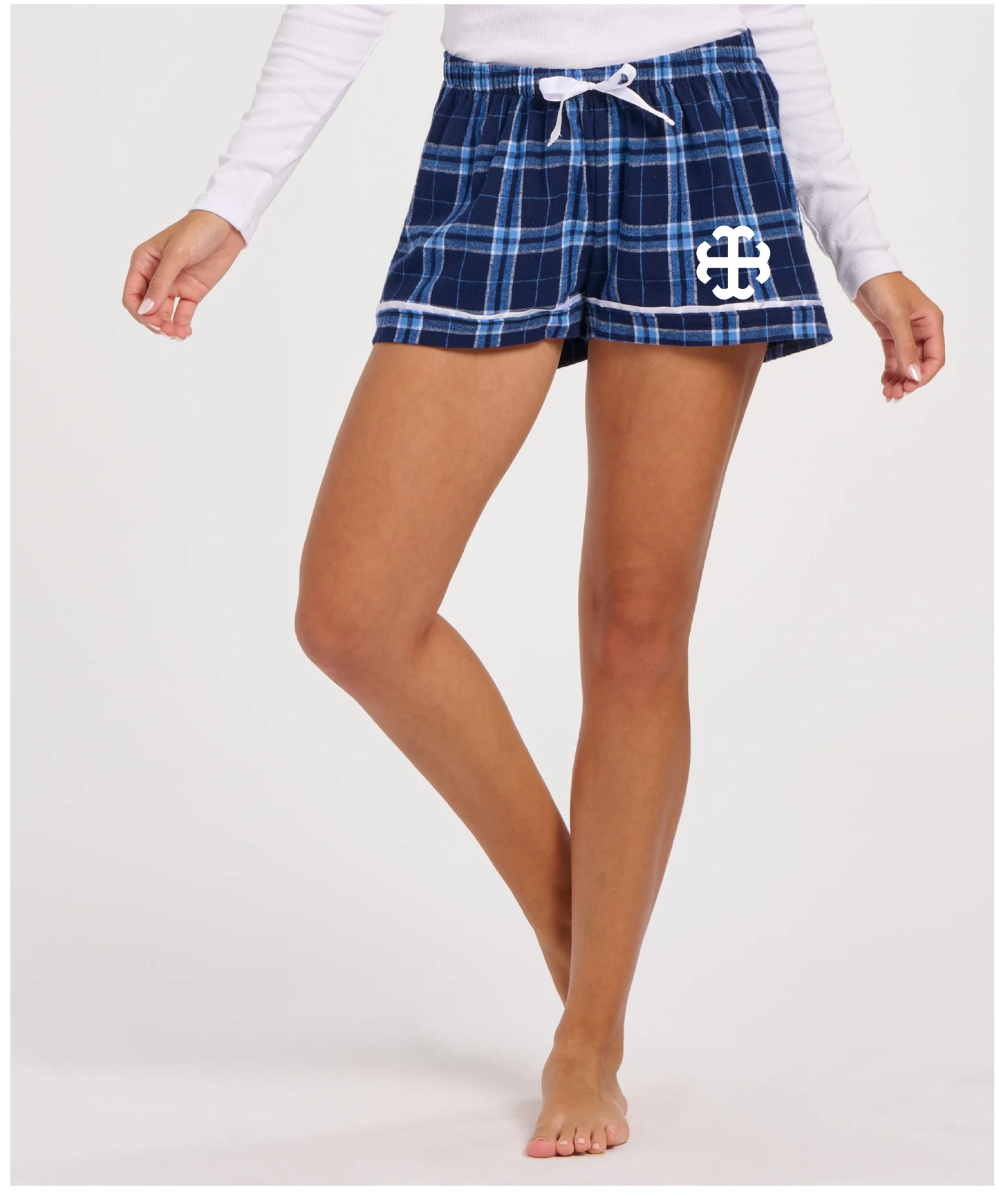 Saint Mary's College Plaid Flannel Pajama Bottoms | French Cross | Clover | | Shorts | Pants