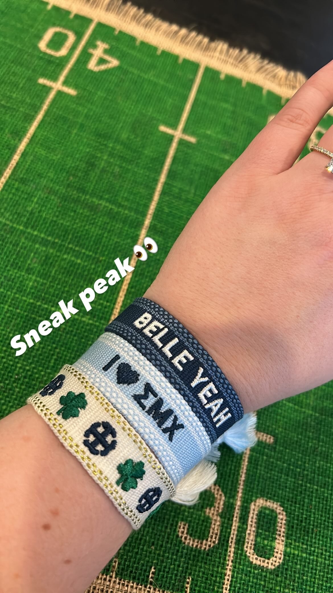 Saint Mary's College Tassel Bracelets | French Cross and Clover | I <3 ΣMX | BELLE YEAH|