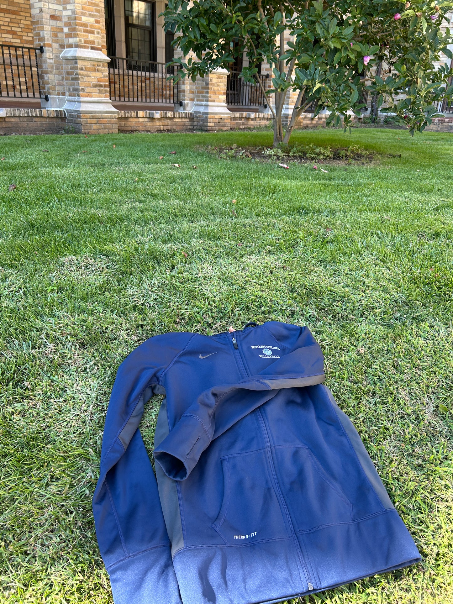 Saint Mary's College Navy Blue Volleyball Nike Zip-Up Large