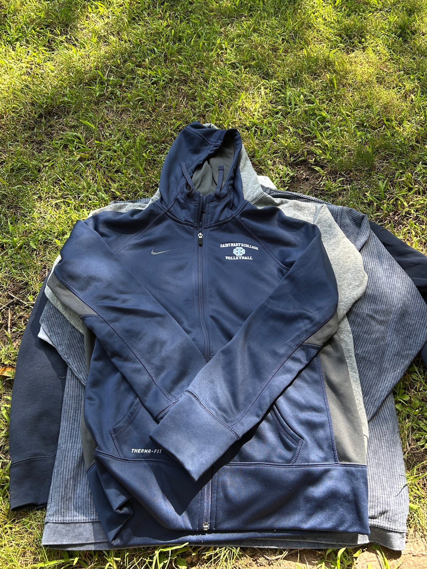 Saint Mary's College Navy Blue Volleyball Nike Zip-Up Large