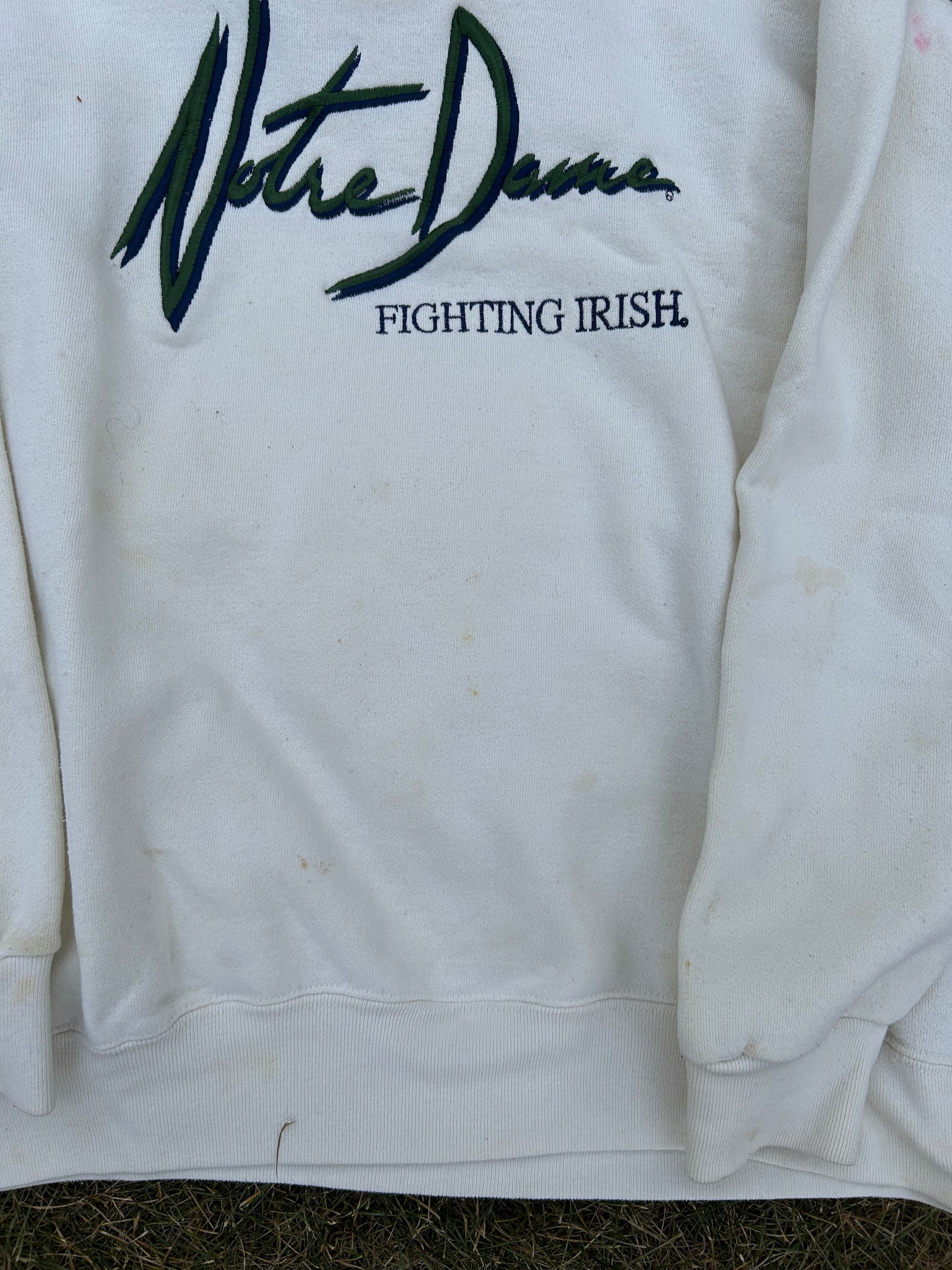 Vintage Notre Dame 90s Script Sweatshirt XL