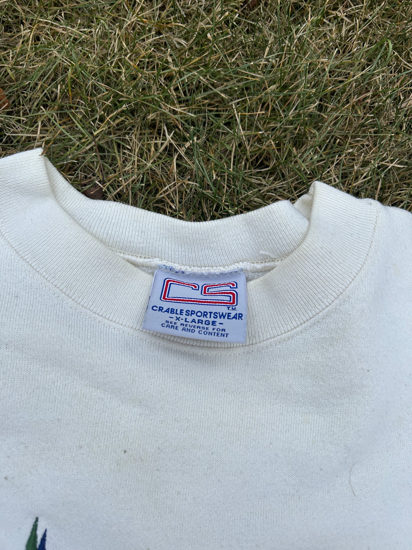 Vintage Notre Dame 90s Script Sweatshirt XL