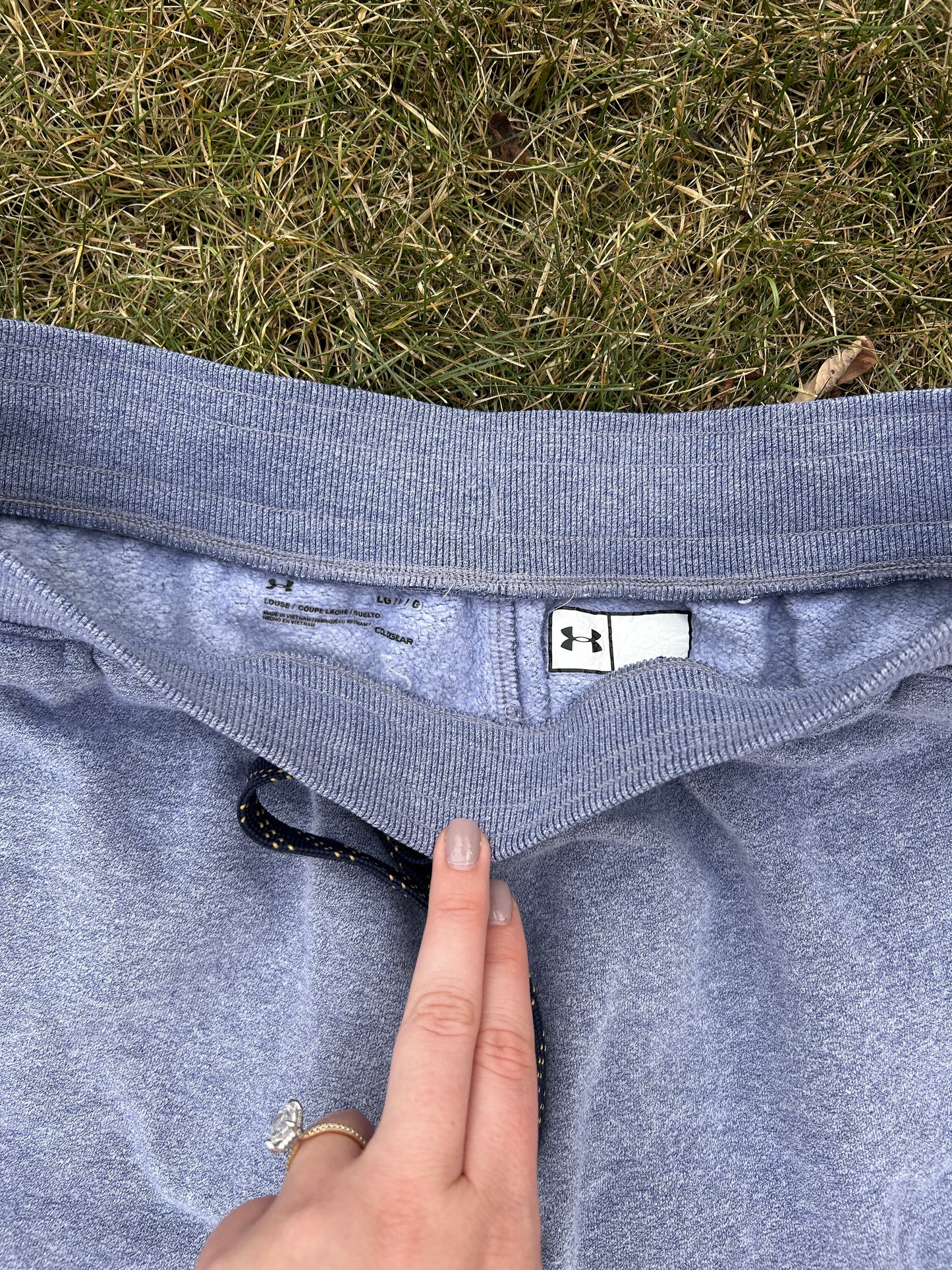 Notre Dame Gray Under Armour Jogger Sweatpants Large