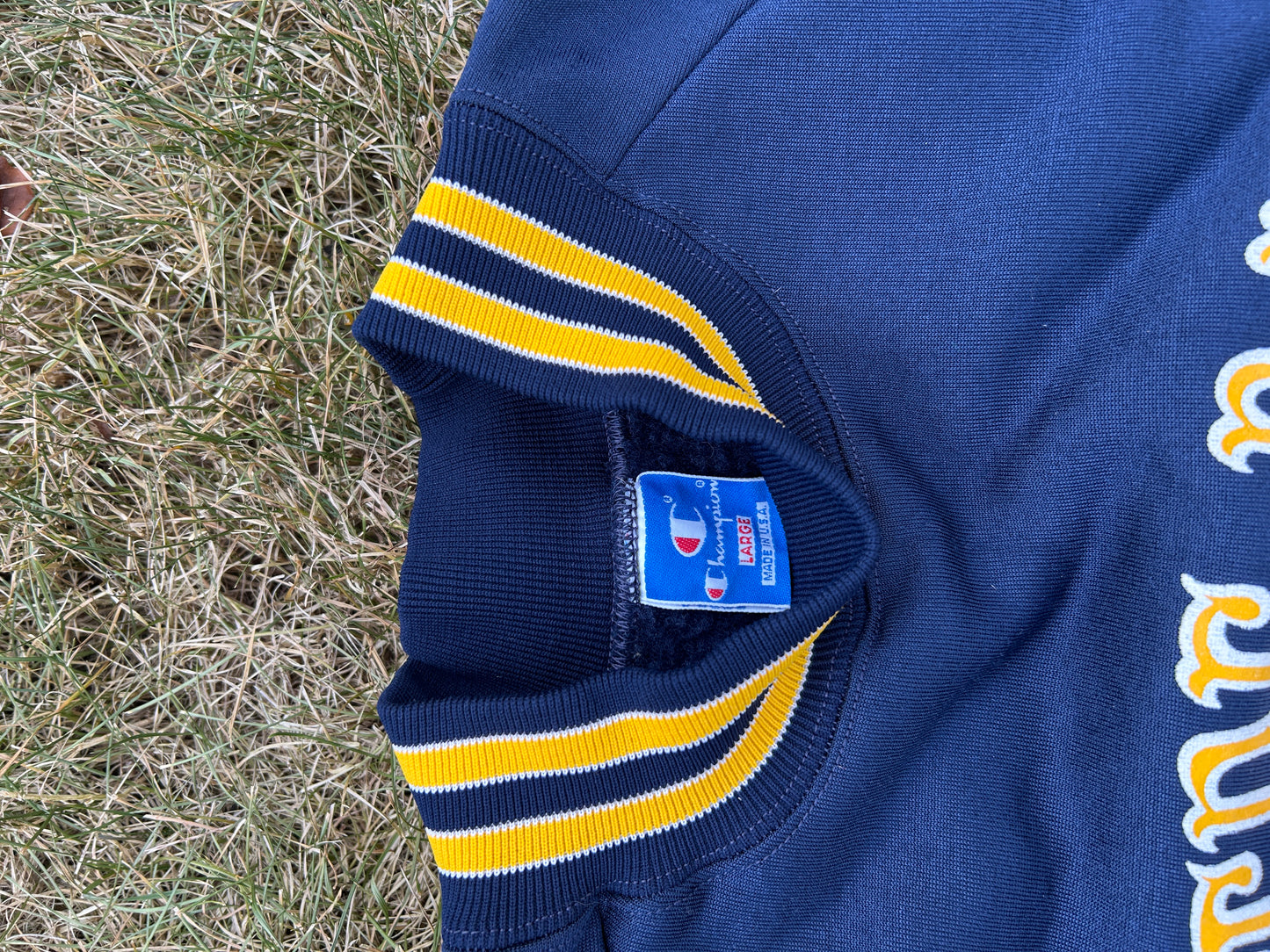 Vintage Notre Dame Navy/Yellow Gold Pullover