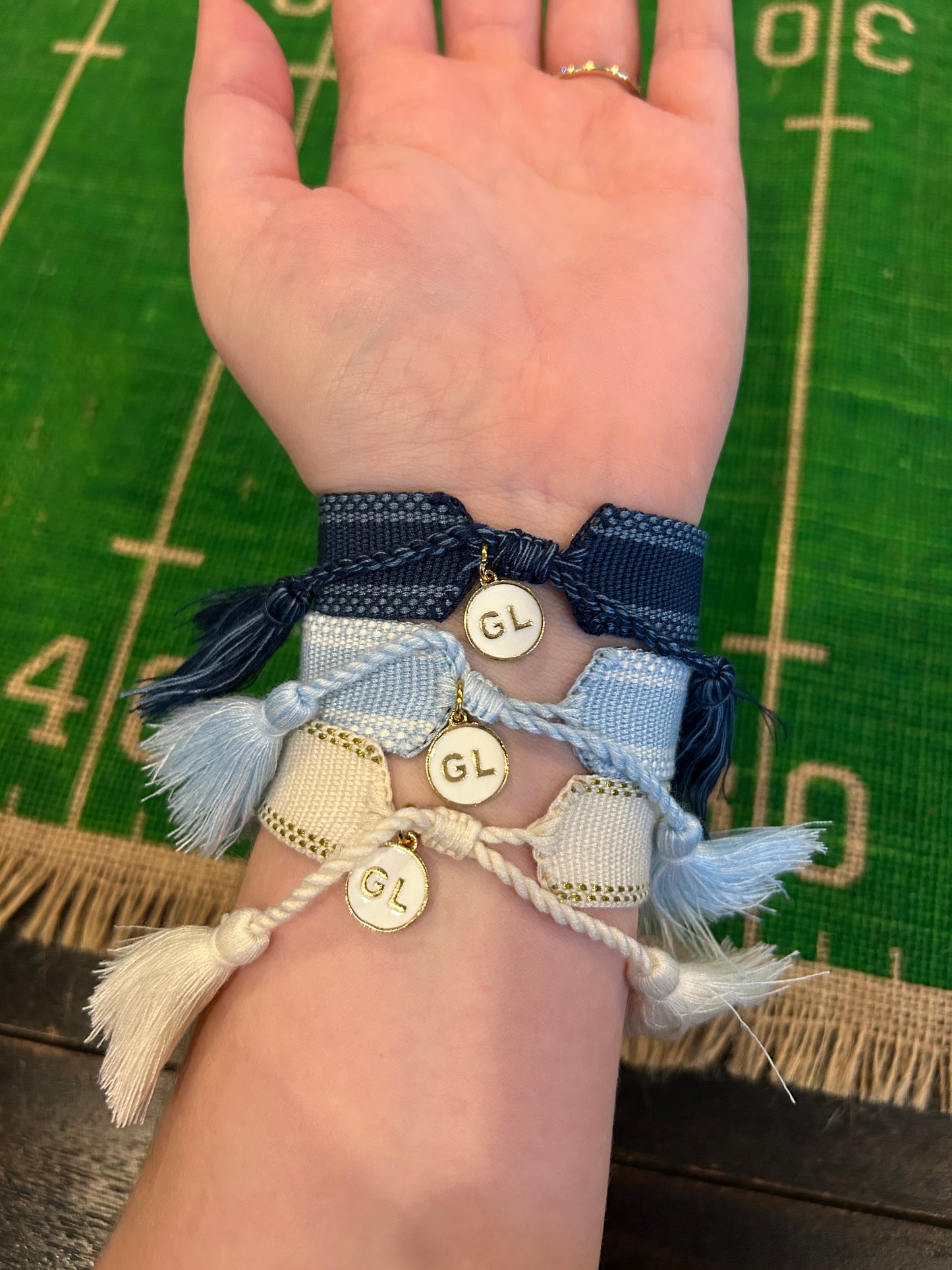 Saint Mary's College Tassel Bracelets | French Cross and Clover | I <3 ΣMX | BELLE YEAH|