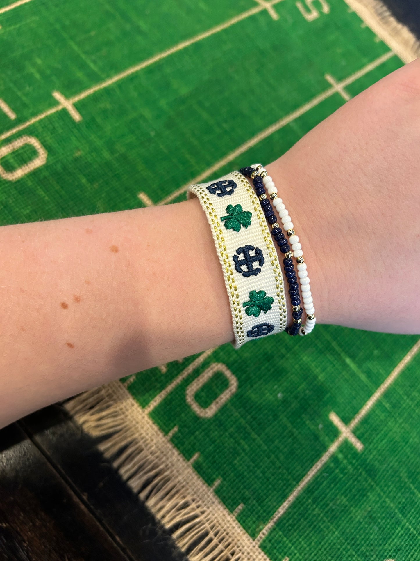 Saint Mary's College Tassel Bracelets | French Cross and Clover | I <3 ΣMX | BELLE YEAH|
