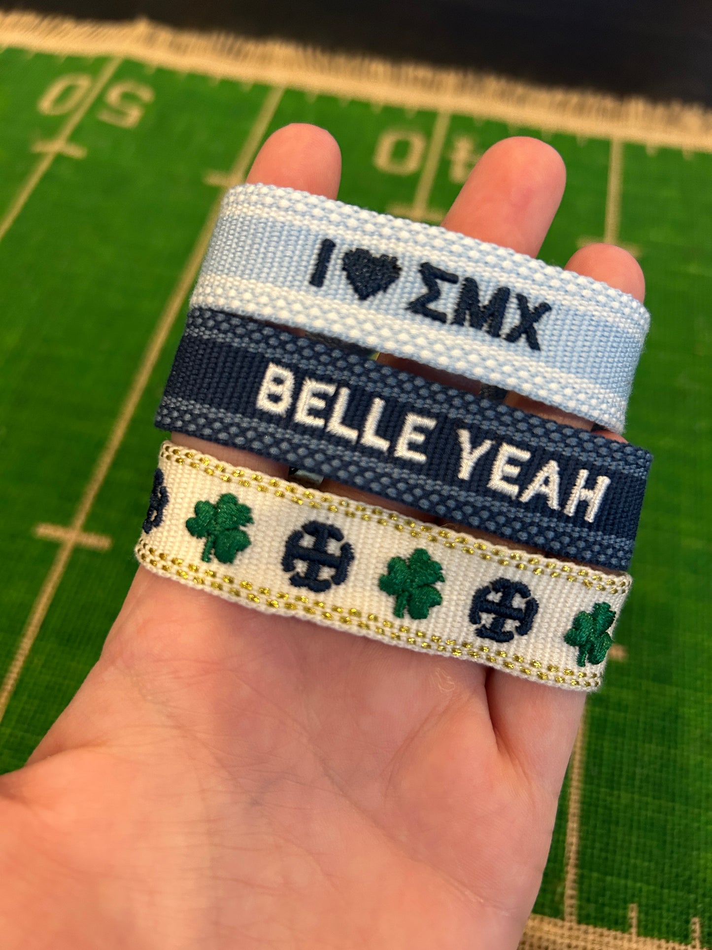 Saint Mary's College Tassel Bracelets | French Cross and Clover | I <3 ΣMX | BELLE YEAH|