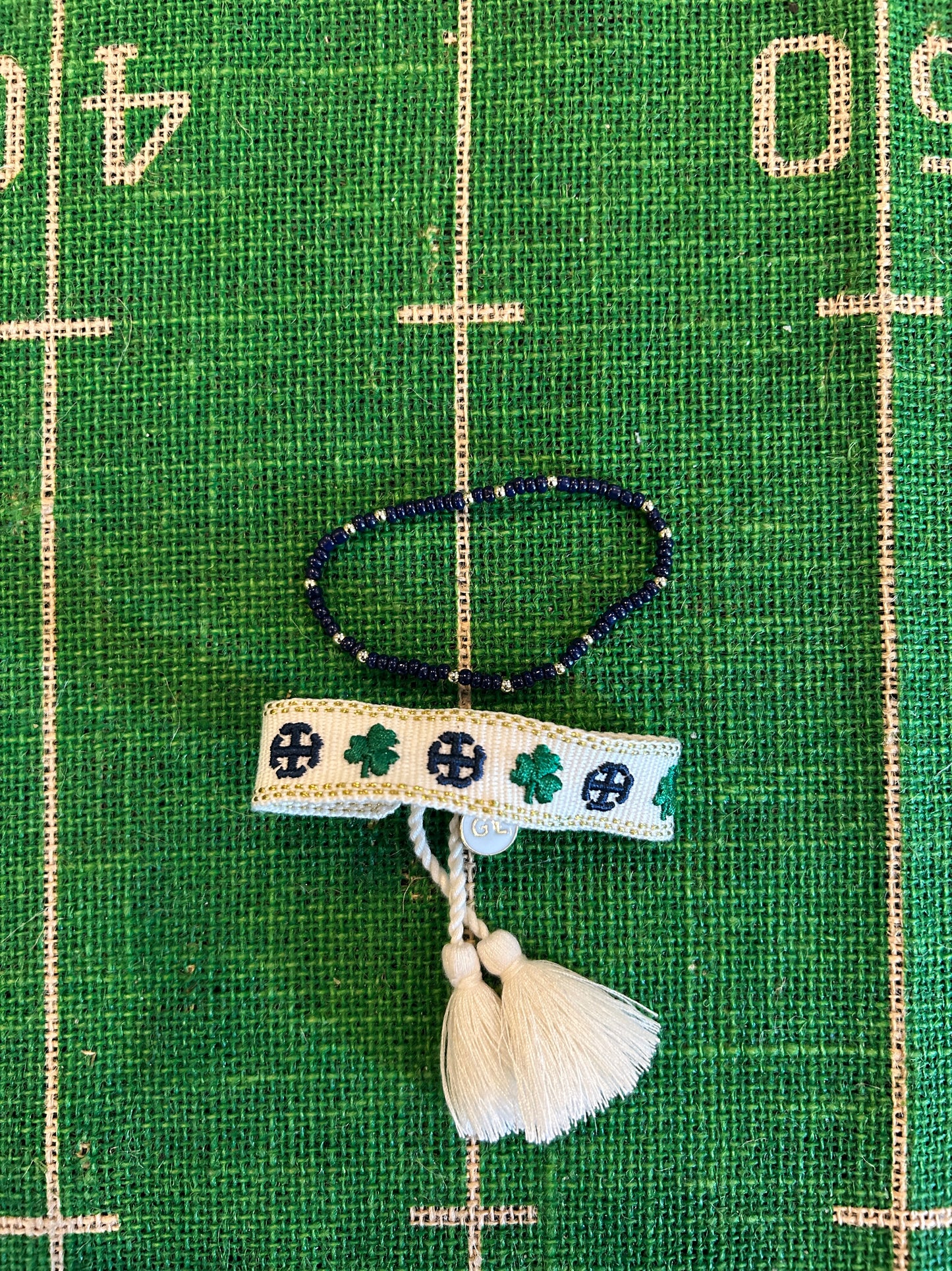 Saint Mary's College Tassel Bracelets | French Cross and Clover | I <3 ΣMX | BELLE YEAH|