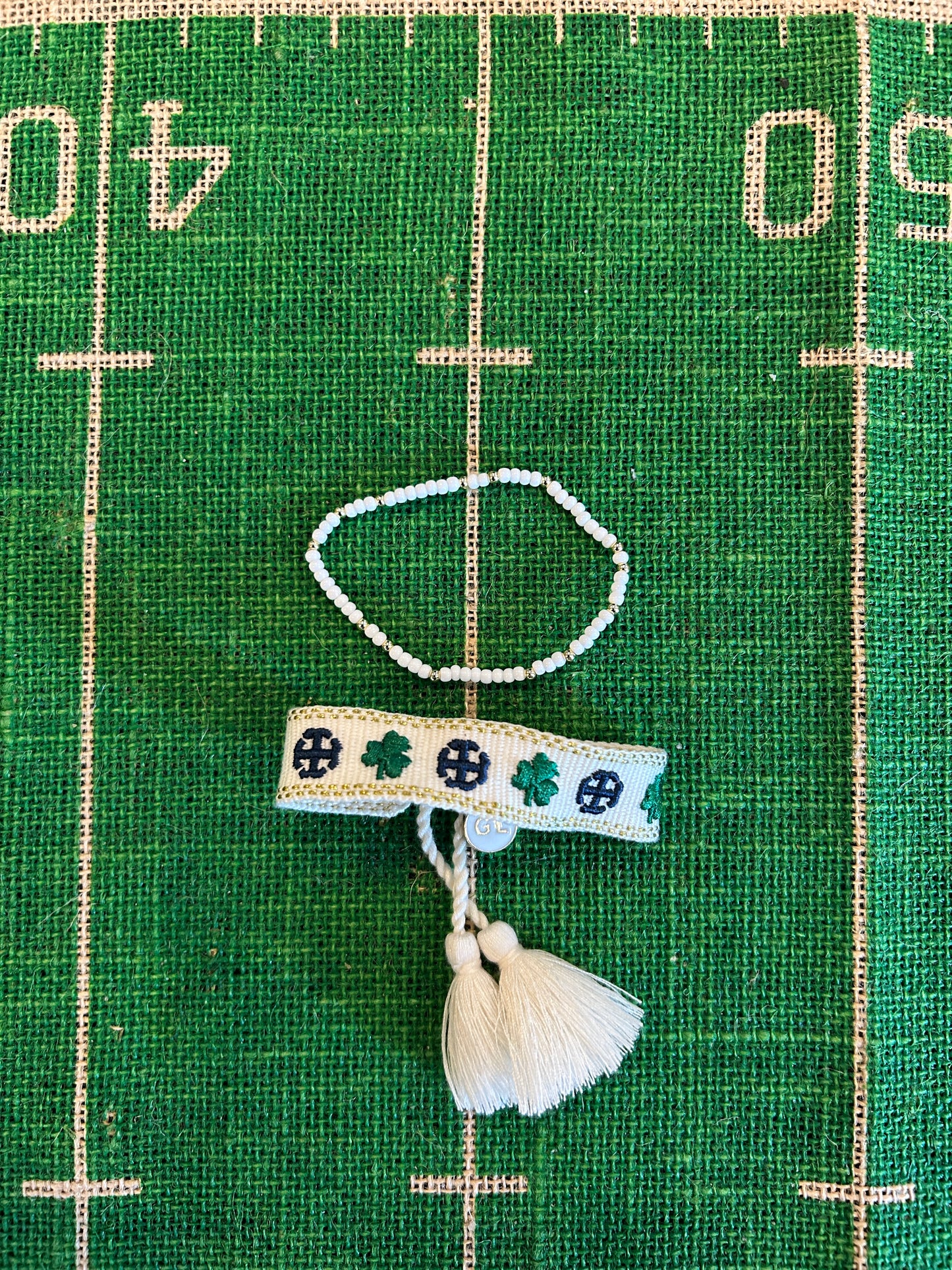 Saint Mary's College Tassel Bracelets | French Cross and Clover | I <3 ΣMX | BELLE YEAH|