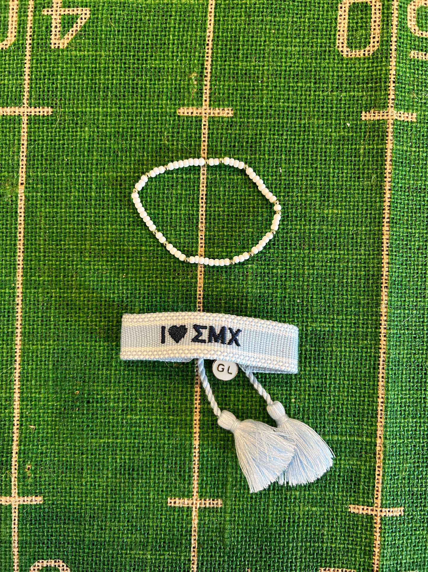 Saint Mary's College Tassel Bracelets | French Cross and Clover | I <3 ΣMX | BELLE YEAH|