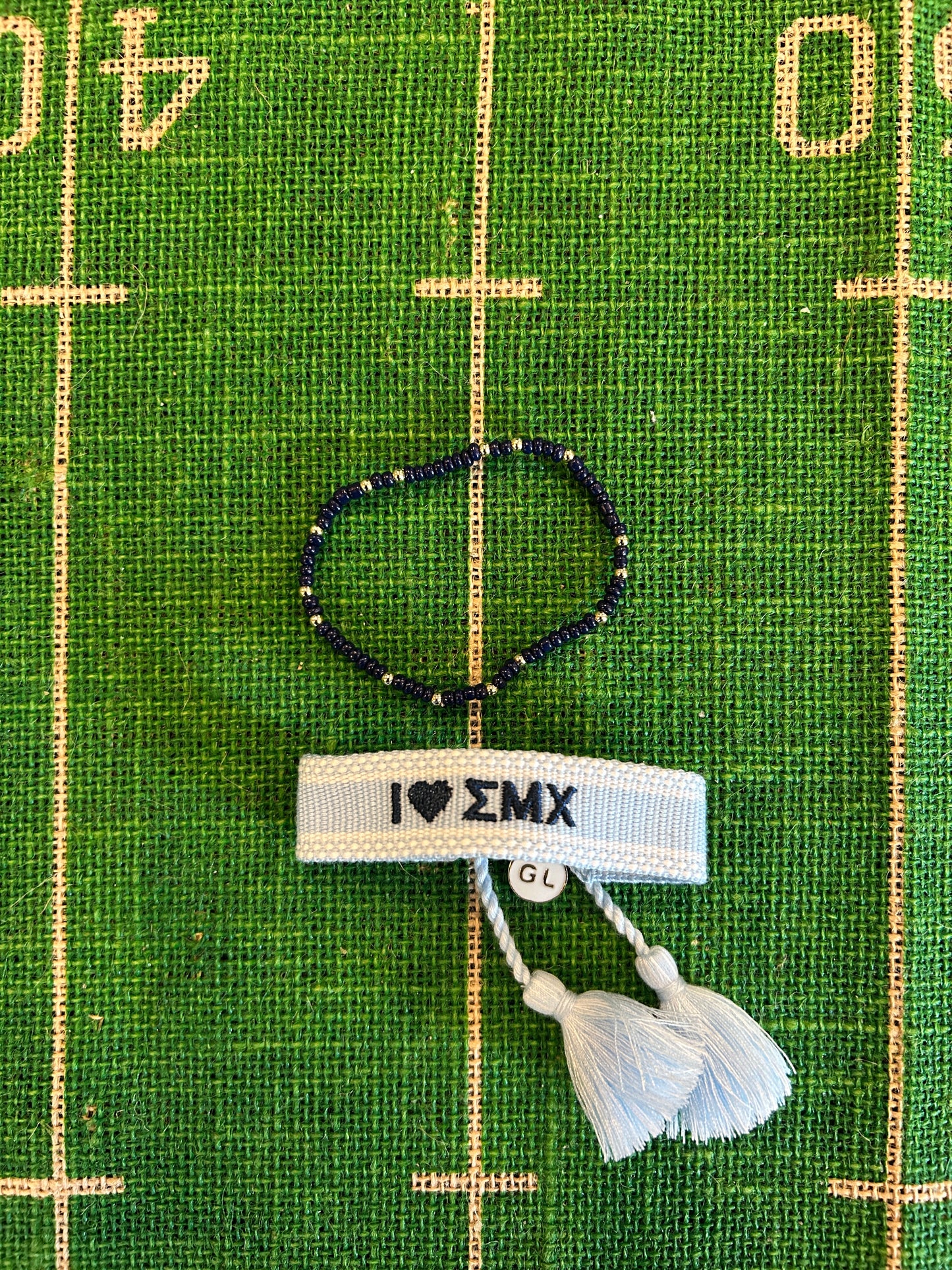 Saint Mary's College Tassel Bracelets | French Cross and Clover | I <3 ΣMX | BELLE YEAH|
