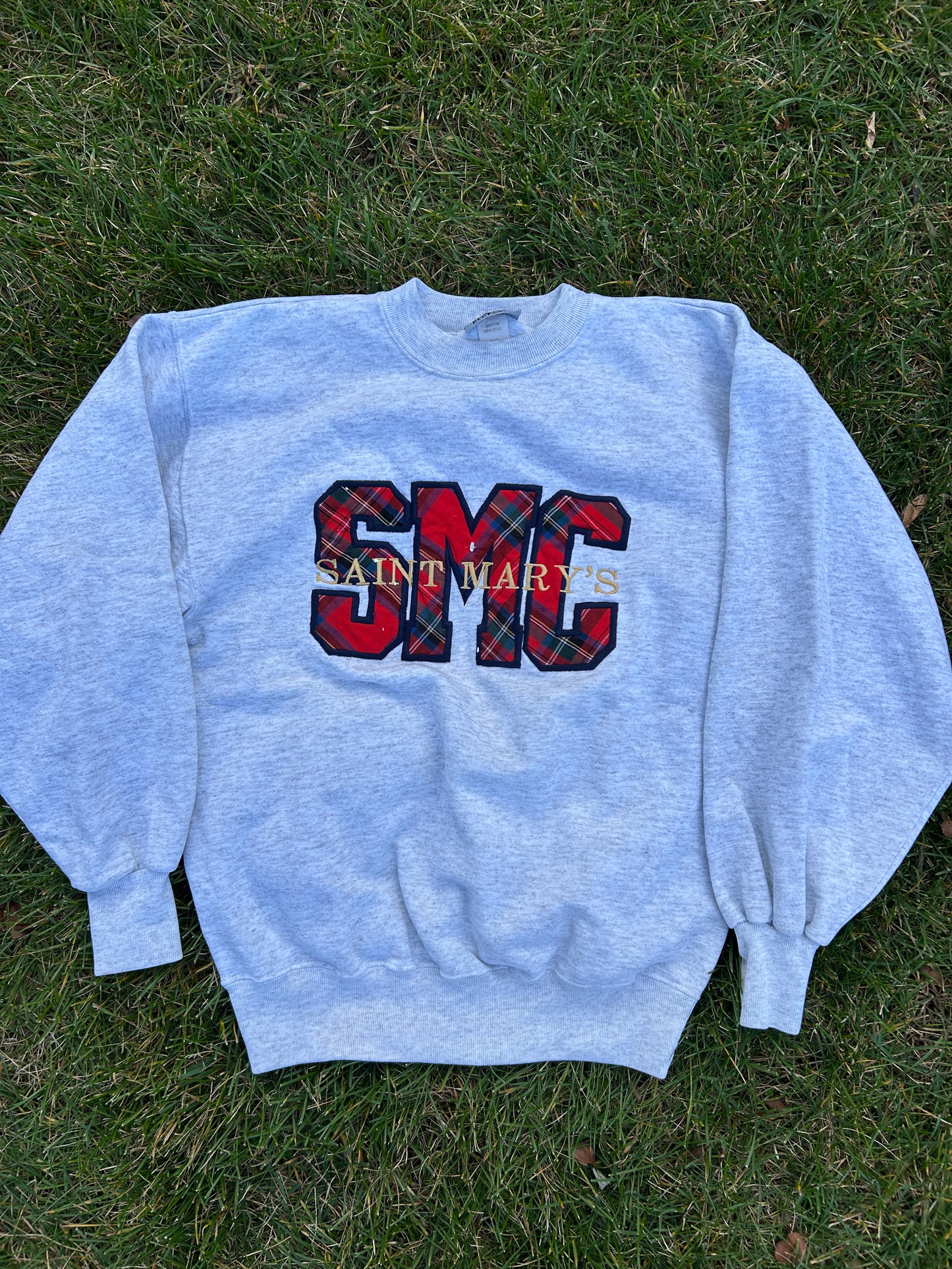 Saint Mary's College Vintage Medium Plaid Sweatshirt
