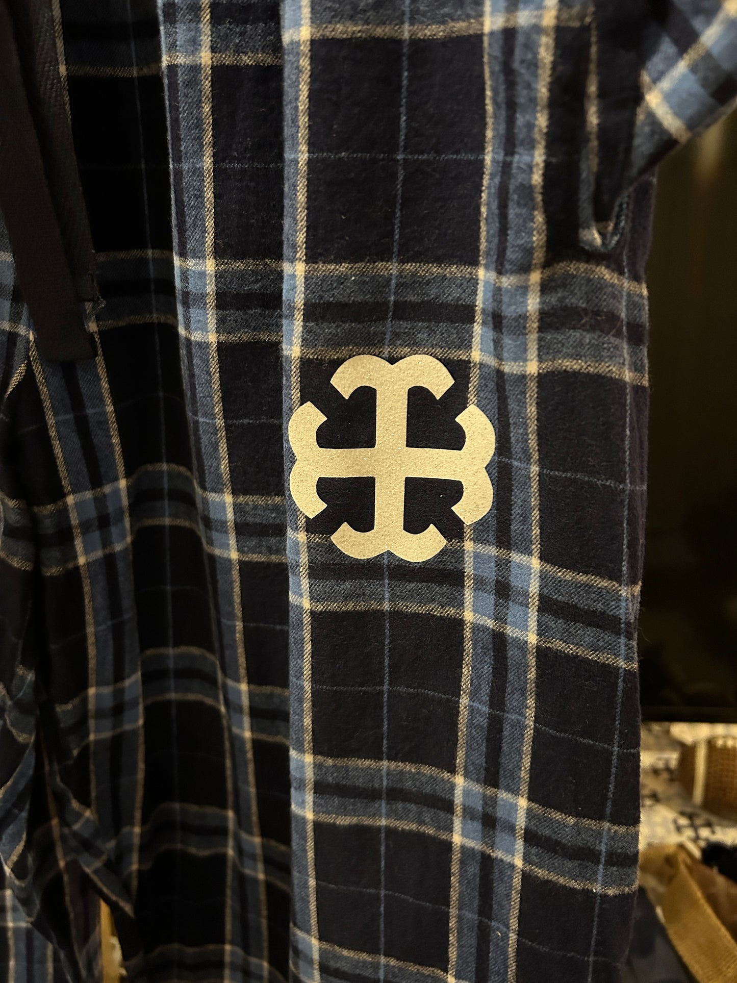 Saint Mary's College Plaid Flannel Pajama Bottoms | French Cross | Clover | | Shorts | Pants