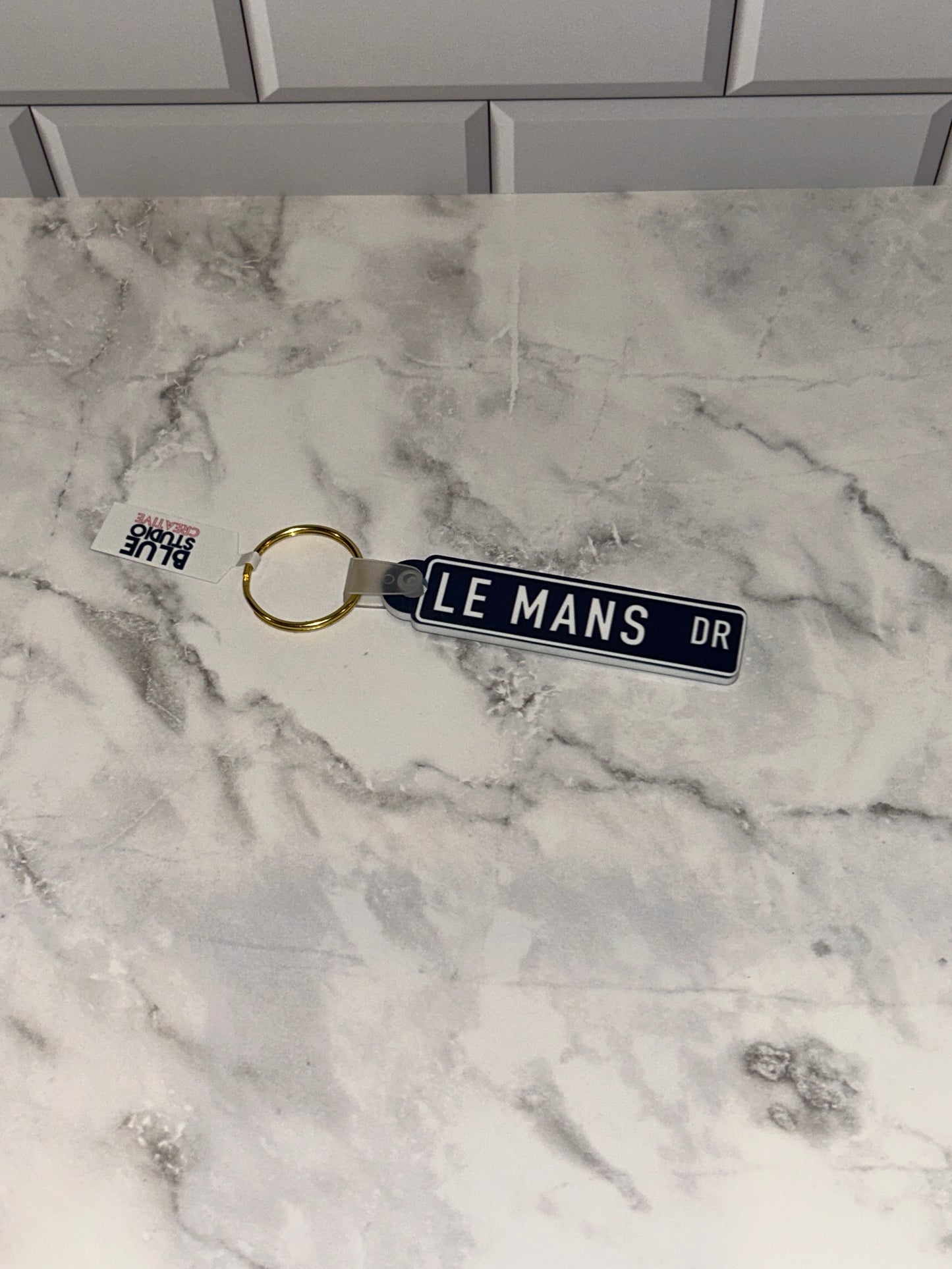 Saint Mary's College Keychains | The Avenue | The Ave | Le Mans Dr | Better in Blue Co.