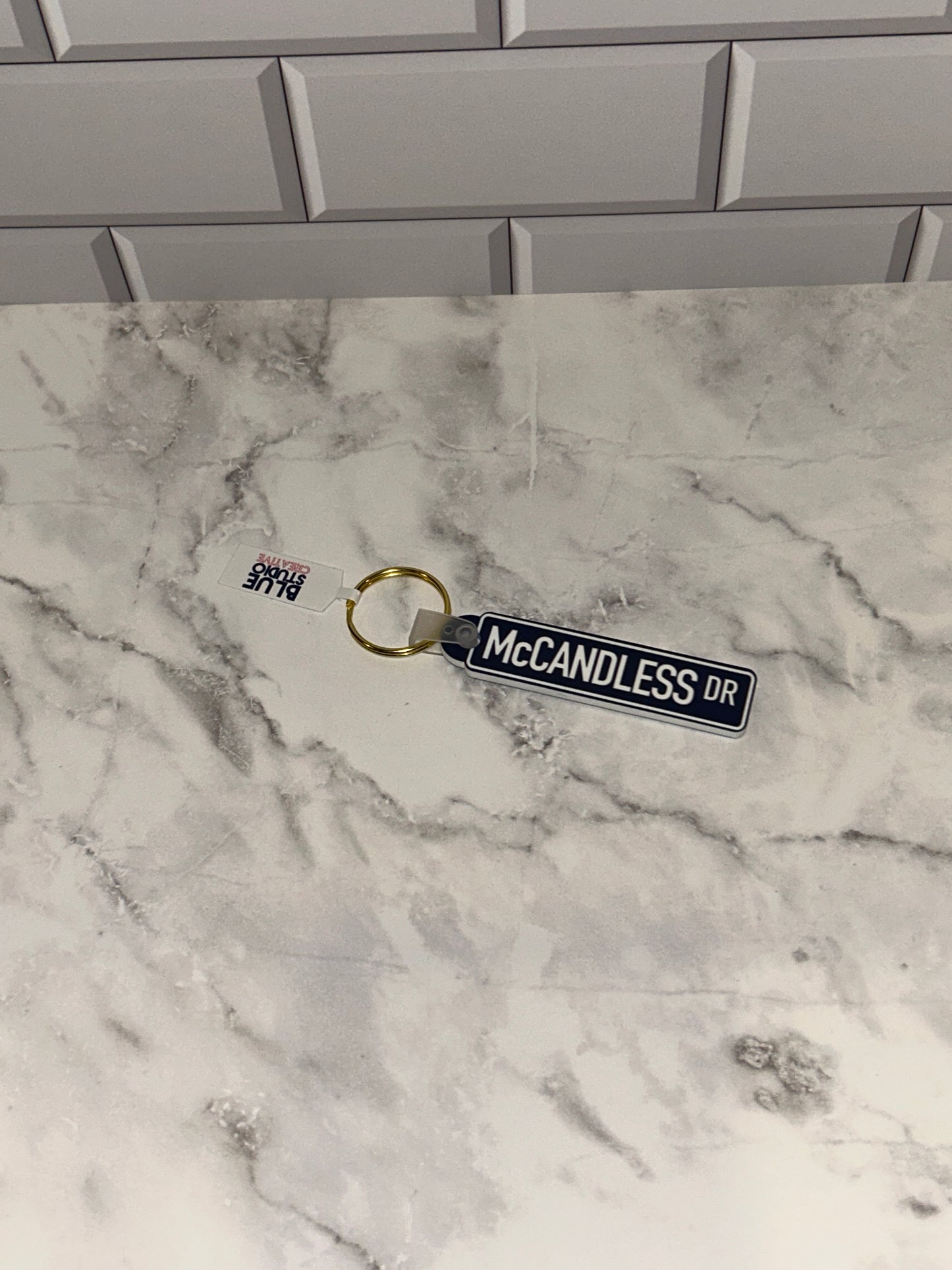 Saint Mary's College Keychains | The Avenue | The Ave | Le Mans Dr | Better in Blue Co.
