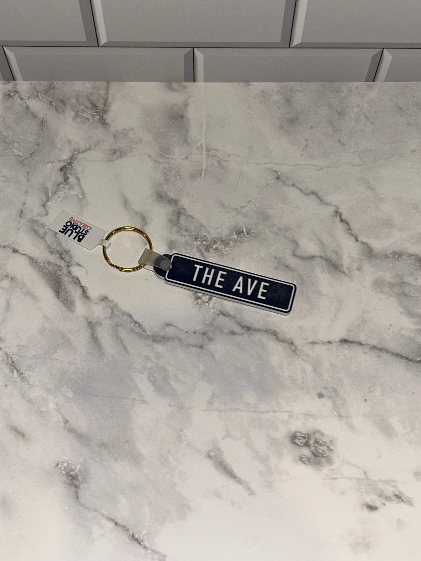 Saint Mary's College Keychains | The Avenue | The Ave | Le Mans Dr | Better in Blue Co.