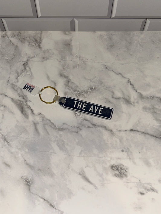 Saint Mary's College Keychains | The Avenue | The Ave | Le Mans Dr | Better in Blue Co.