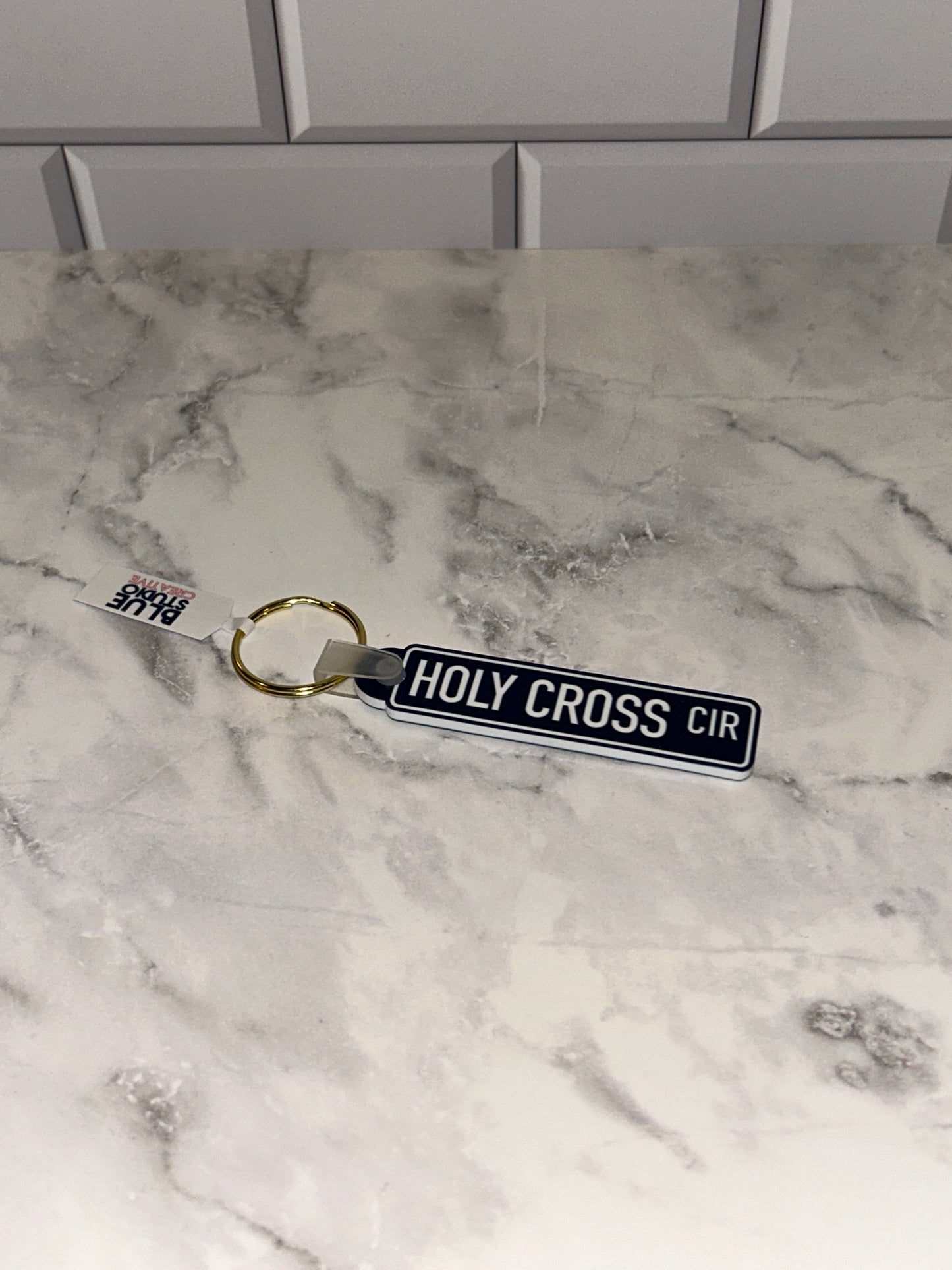 Saint Mary's College Keychains | The Avenue | The Ave | Le Mans Dr | Better in Blue Co.