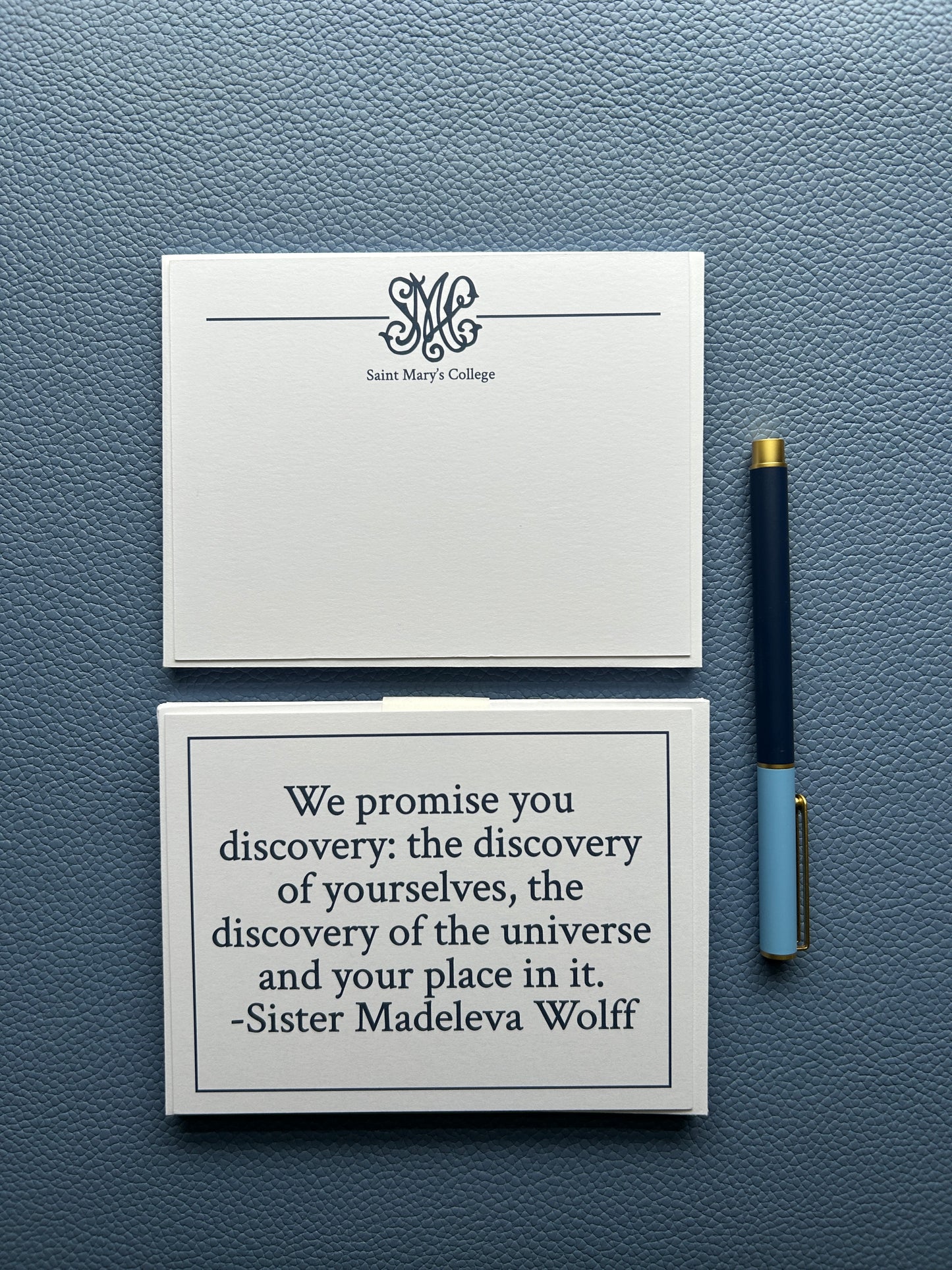 Saint Mary's College Monogram Stationery Set | Personalization Available