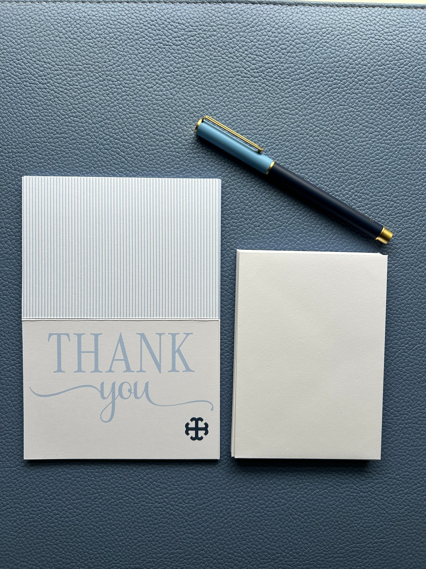 Saint Mary's College Belles Blue Striped Stationery Sets | Personalization Available