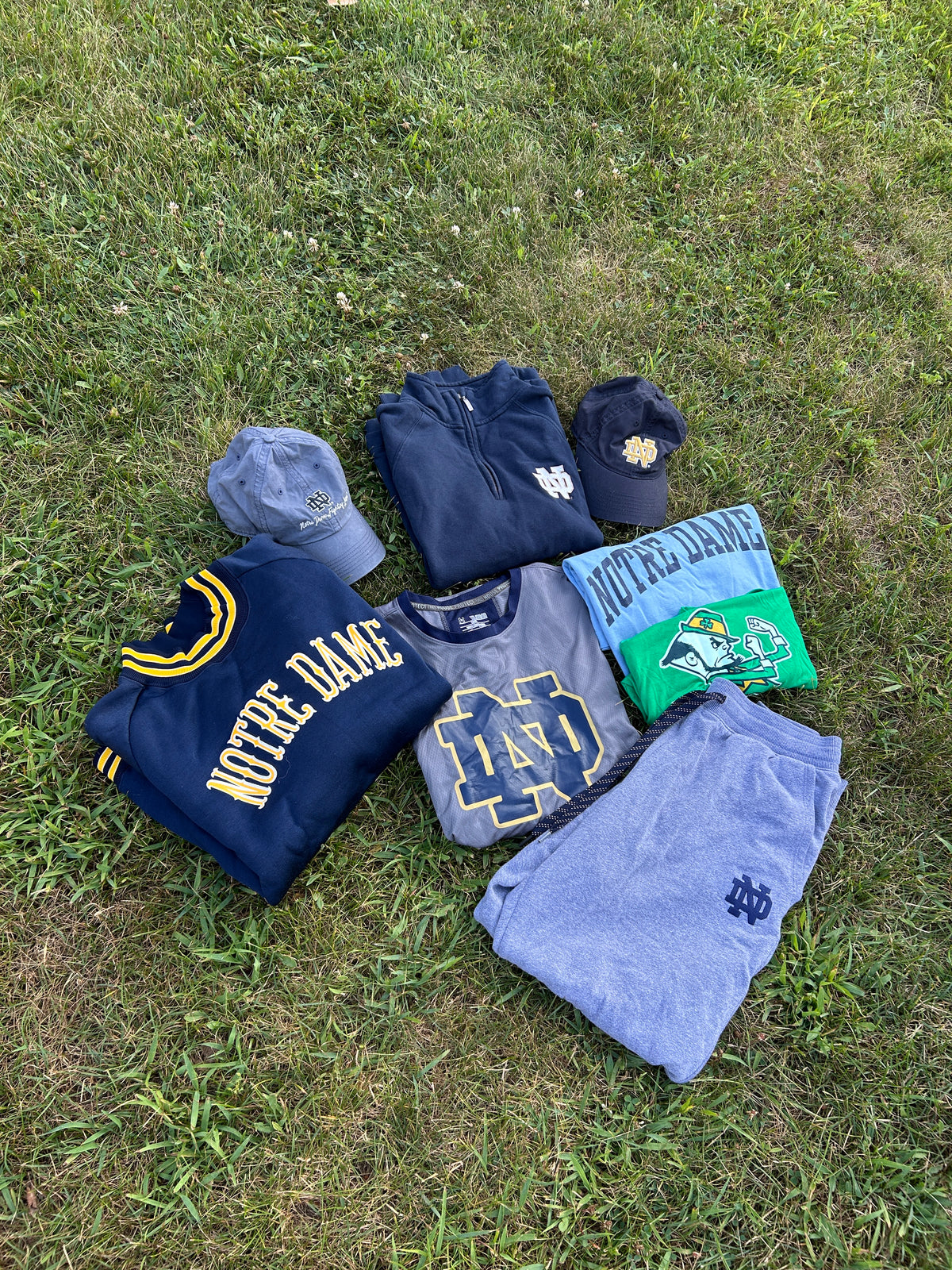 Notre Dame Gray Under Armour Jogger Sweatpants Large
