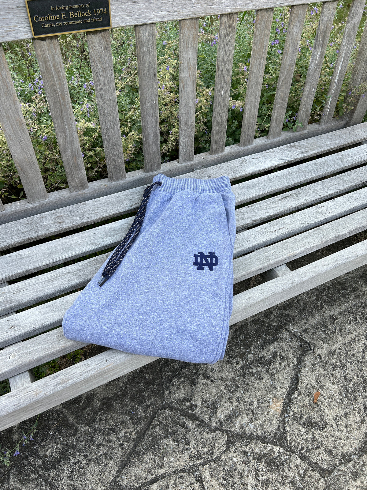 Notre Dame Gray Under Armour Jogger Sweatpants Large