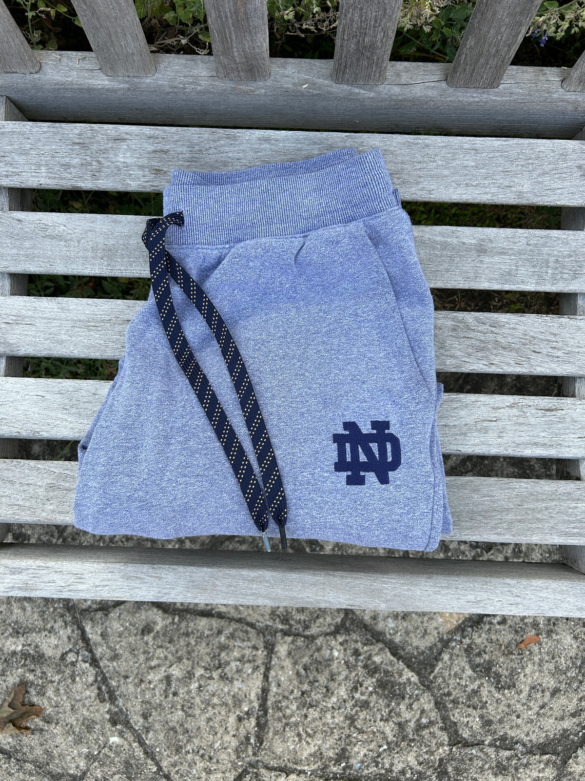 Notre Dame Gray Under Armour Jogger Sweatpants Large