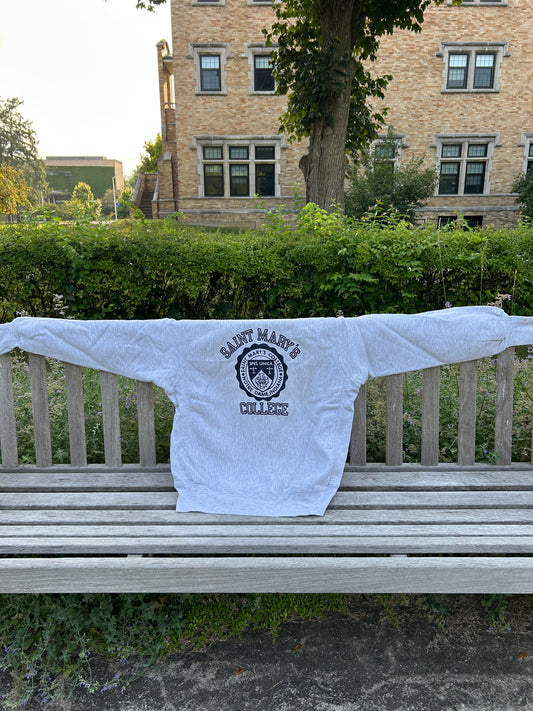 Vintage Saint Mary's College 90s Sweatshirt Pro Weave Large