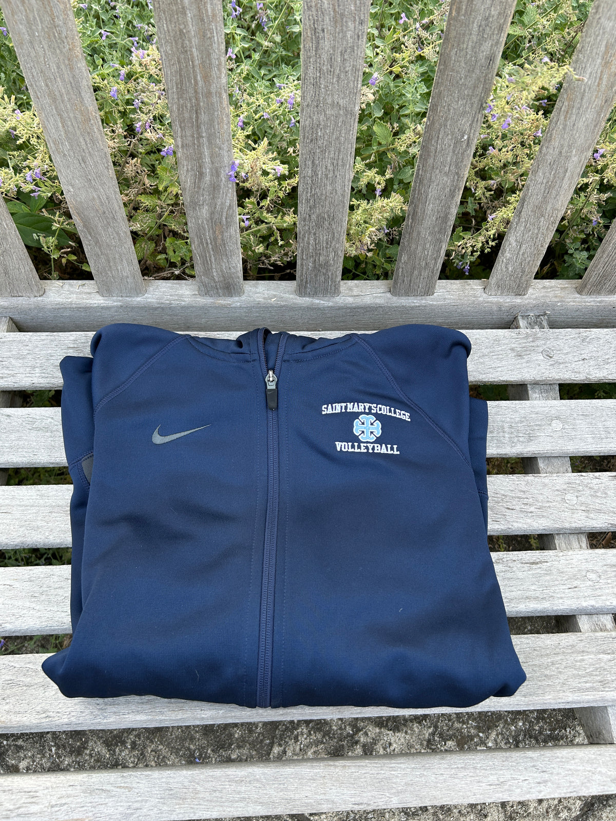 Saint Mary's College Navy Blue Volleyball Nike Zip-Up Large