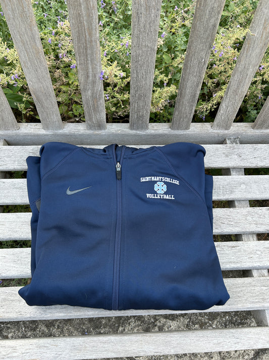 Saint Mary's College Navy Blue Volleyball Nike Zip-Up Large
