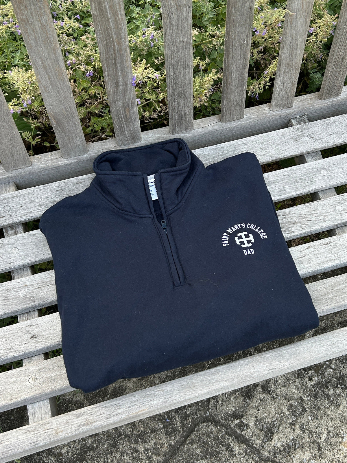 Saint Mary's College Dad Navy Blue League Quarter Zip Large