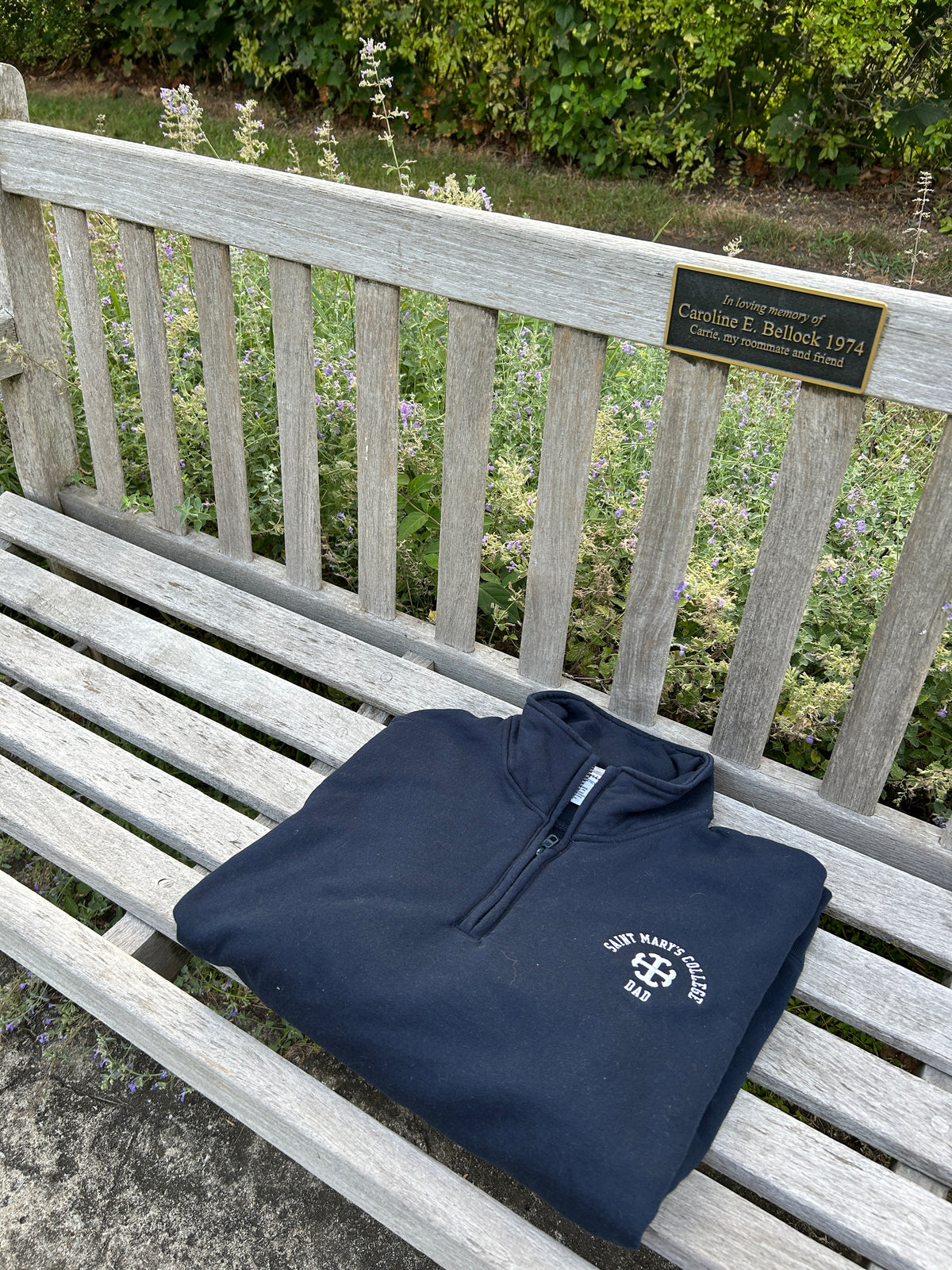 Saint Mary's College Dad Navy Blue League Quarter Zip Large