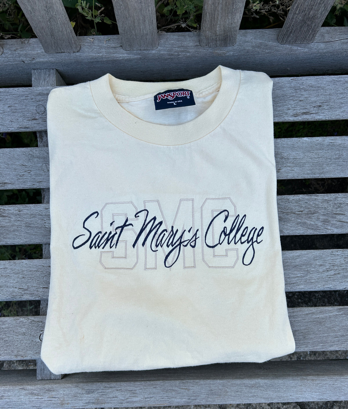 Vintage Saint Mary's College Jansport T-Shirt | Large