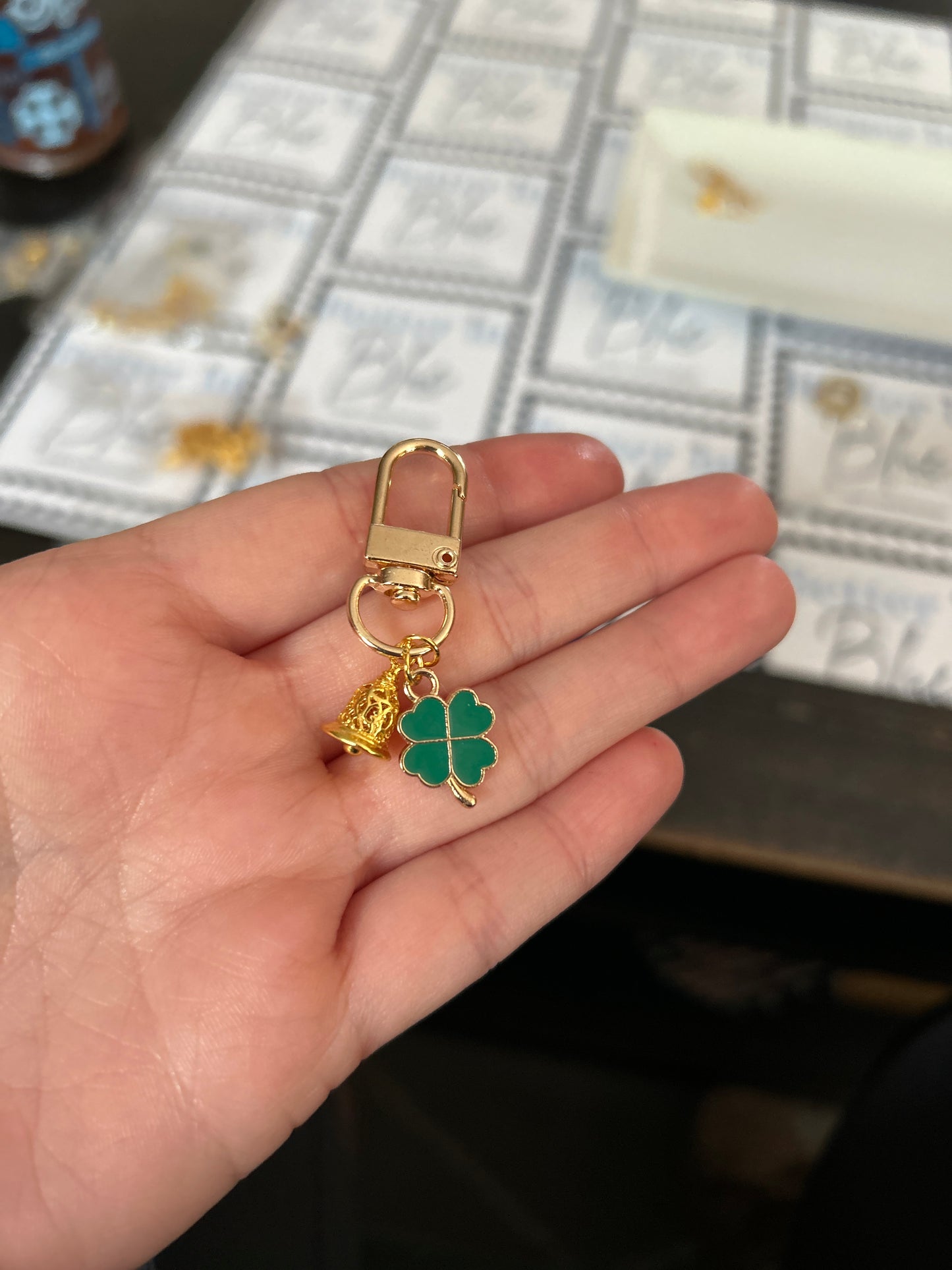 Better in Blue Co. Smick Charm Bar Custom BYO Bag Charm | Keychain | Irish | Saint Mary's College | Belles